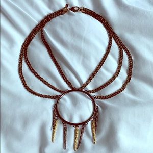 Fallon Chain link spike necklace